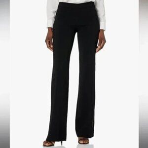 Theory Clean Wide Leg Pants Black Size 2 USA Made High Capsule Crepe
